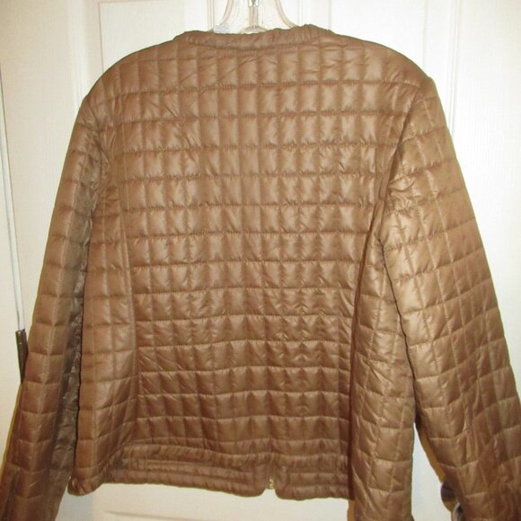 Zenergy by Chico’s Brown Puffer Jacket Size 2‎ - Picture 2 of 4